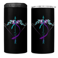 Suicide Prevention Arrow Warrior 4 in 1 Can Cooler Tumbler
