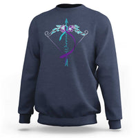 Suicide Prevention Arrow Warrior Sweatshirt - Wonder Print Shop