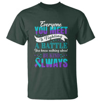 Be Kind Always T Shirt Everyone You Meet Is Fighting A Battle You Know Nothing About Suicide Prevention - Wonder Print Shop