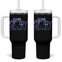 Suicide Prevention Christ Tumbler With Handle Your Story Is Not Over Yet