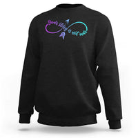 Suicide Prevention Sweatshirt Your Story Is Not Over Yet Arrow - Wonder Print Shop