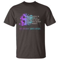 Semicolon Suicide Prevention T Shirt My Story Is Not Over - Wonder Print Shop