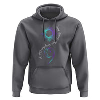 Suicide Prevention Stay Strong Hoodie Your Story Is Not Over Yet Semicolon - Wonder Print Shop