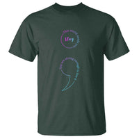 Suicide Prevention T Shirt Stay This World Needs You Semicolon - Wonder Print Shop