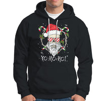 Christmas Hoodie Skull Santa Beard Sunglass Candy Cane - Wonder Print Shop