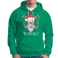 Christmas Hoodie Skull Santa Beard Sunglass Candy Cane - Wonder Print Shop