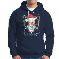 Christmas Hoodie Skull Santa Beard Sunglass Candy Cane - Wonder Print Shop