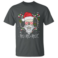 Christmas T Shirt Skull Santa Beard Sunglass Candy Cane - Wonder Print Shop