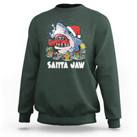 Santa Jaws Shark Christmas At The Beach Sweatshirt - Wonder Print Shop