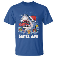 Santa Jaws Shark Christmas At The Beach T Shirt - Wonder Print Shop