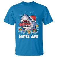 Santa Jaws Shark Christmas At The Beach T Shirt - Wonder Print Shop