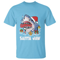 Santa Jaws Shark Christmas At The Beach T Shirt - Wonder Print Shop