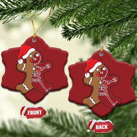 Funny Christmas Gingerbread Skeleton X-Ray Tech Nurse Christmas Ornament - Wonder Print Shop