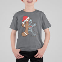 Christmas T Shirt For Kid Gingerbread Skeleton X-Ray Tech Nurse - Wonder Print Shop