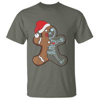 Christmas T Shirt Gingerbread Skeleton X-Ray Tech Nurse - Wonder Print Shop