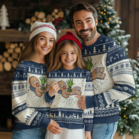 Funny Xmas Ugly Christmas Sweater Scary Zombie Gingerbread Krampus Broken Cookie - Wonder Print Shop