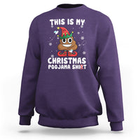 Funny Elf Poop This Is My Christmas Poojama Shirt Sweatshirt - Wonder Print Shop
