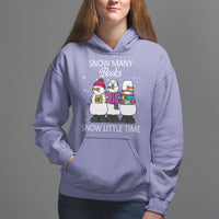 Christmas Hoodie Snow Many Books Snow Little Time Winter Bookworm - Wonder Print Shop