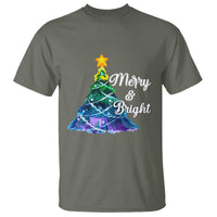 Merry And Bright Colorful Christmas Tree Xmas Holiday T Shirt - Wonder Print Shop