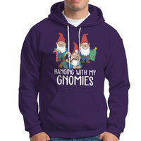 Hanging With My Gnomies Funny Christmas Garden Gnome Hoodie - Wonder Print Shop