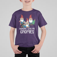 Hanging With My Gnomies Funny Christmas Garden Gnome T Shirt For Kid - Wonder Print Shop