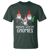 Hanging With My Gnomies Funny Christmas Garden Gnome T Shirt - Wonder Print Shop