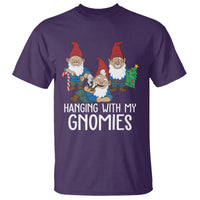 Hanging With My Gnomies Funny Christmas Garden Gnome T Shirt - Wonder Print Shop
