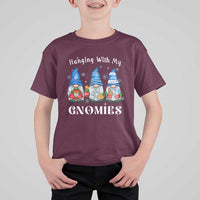 Hanging With My Gnomies Cute Xmas Gnome T Shirt For Kid - Wonder Print Shop