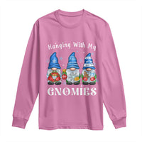 Hanging With My Gnomies Cute Xmas Gnome Long Sleeve Shirt