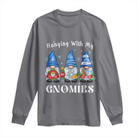 Hanging With My Gnomies Cute Xmas Gnome Long Sleeve Shirt