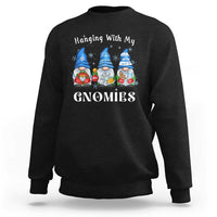 Hanging With My Gnomies Cute Xmas Gnome Sweatshirt - Wonder Print Shop