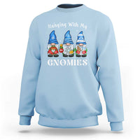 Hanging With My Gnomies Cute Xmas Gnome Sweatshirt - Wonder Print Shop