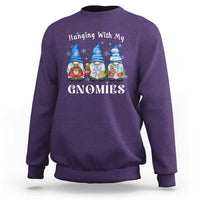Hanging With My Gnomies Cute Xmas Gnome Sweatshirt - Wonder Print Shop