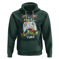 Autism Awareness Hoodie Rocking To A Different Tune Autistic Gamer - Wonder Print Shop