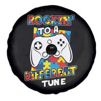 Autism Awareness Spare Tire Cover Rocking To A Different Tune Autistic Gamer
