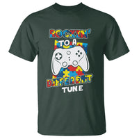 Autism Awareness T Shirt Rocking To A Different Tune Autistic Gamer - Wonder Print Shop