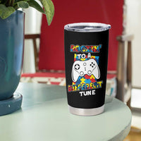 Autism Awareness Tumbler Cup Rocking To A Different Tune Autistic Gamer