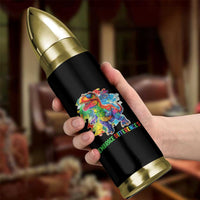 Autism Awareness Bullet Tumbler Embrace Differences Puzzle Dinosaur