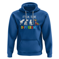 Autism Awareness Hoodie It's Ok To Be Different Puzzle Dinosaur - Wonder Print Shop