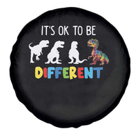 Autism Awareness Spare Tire Cover It's Ok To Be Different Puzzle Dinosaur