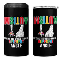 Giraffe Autism Seeing World Different Angle 4 in 1 Can Cooler Tumbler