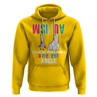 Giraffe Autism Seeing World Different Angle Hoodie - Wonder Print Shop