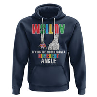 Giraffe Autism Seeing World Different Angle Hoodie - Wonder Print Shop