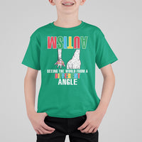 Giraffe Autism Seeing World Different Angle T Shirt For Kid - Wonder Print Shop