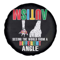 Giraffe Autism Seeing World Different Angle Spare Tire Cover