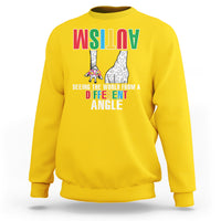 Giraffe Autism Seeing World Different Angle Sweatshirt - Wonder Print Shop