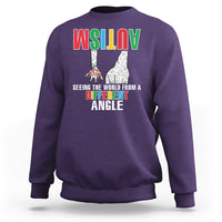 Giraffe Autism Seeing World Different Angle Sweatshirt - Wonder Print Shop