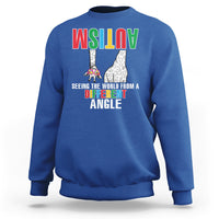 Giraffe Autism Seeing World Different Angle Sweatshirt - Wonder Print Shop