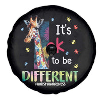 Autism Awareness Spare Tire Cover It's Ok To Be Different Puzzle Giraffe