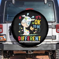 Autism Awareness Spare Tire Cover It's Ok To Be Different Cute Puzzle Giraffe